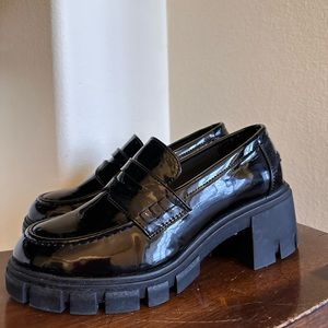 chunky lug sole loafer